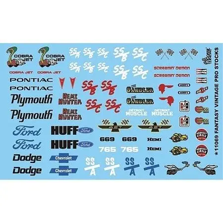 Gofer Racing 11069 Fantasy Vintage Pro Stocks Decal