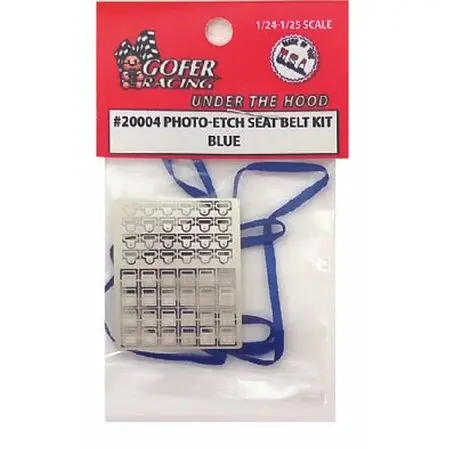 Gofer Racing Photo-Etch Blue Seatbelt