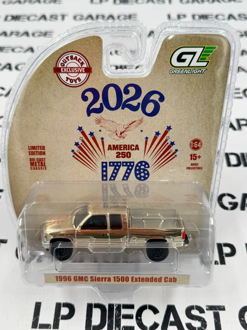 GOLD CHROME CHASE GREENLIGHT 1996 GMC Sierra USA 250 Years 1