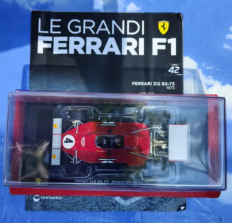 GRANDI Ferrari - FERRARI 312 B3  di Arturo Merzario  1973  - con fascicolo NUOVA