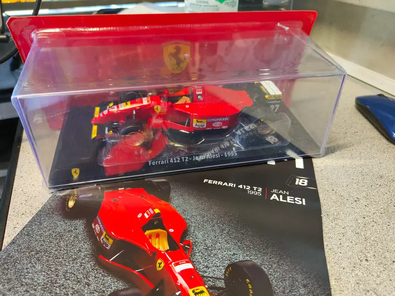 GRANDI FERRARI - uscita numero 18. La  412 T2 di Jean Alesi -1995  Nuova in edicola