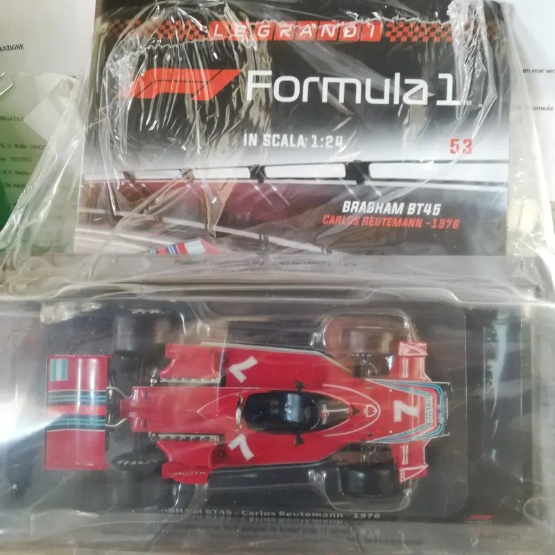 Grandi formula 1 - BRABHAM BT45 Carlos Reutemann   1976  - con fascicolo NUOVA