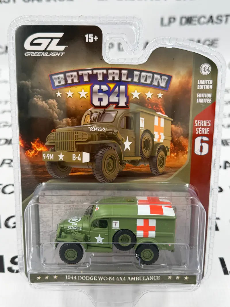 GREENLIGHT 1944 Dodge WC-54 Ambulance WWII Army 1