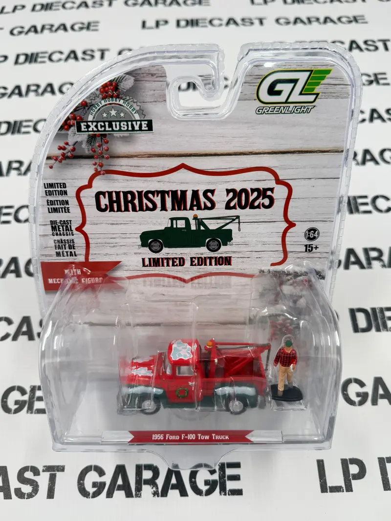 GREENLIGHT 1956 Ford F-100 Tow Truck w/ Figure 1