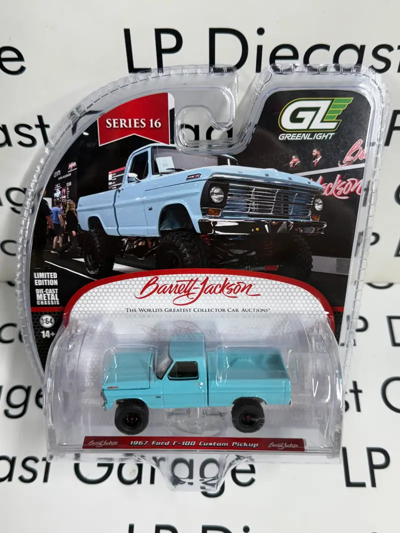 GREENLIGHT 1967 Ford F-100 Custom Blue 1