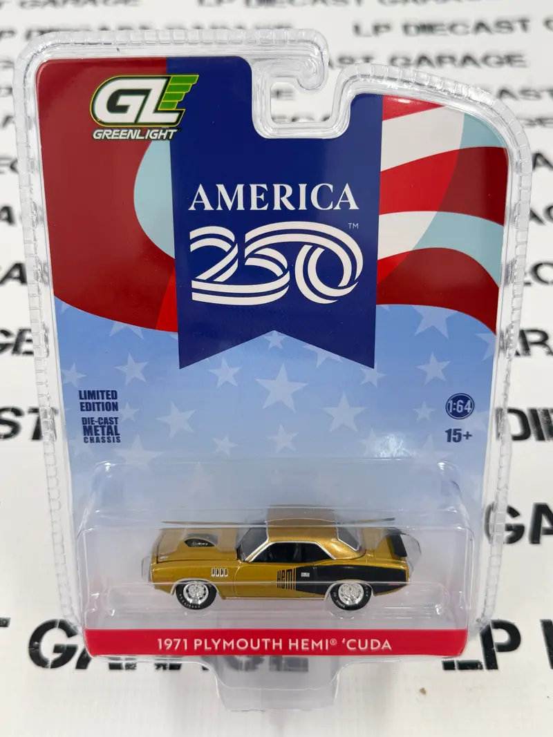 GREENLIGHT 1971 Plymouth Hemi Cuda Gold 1
