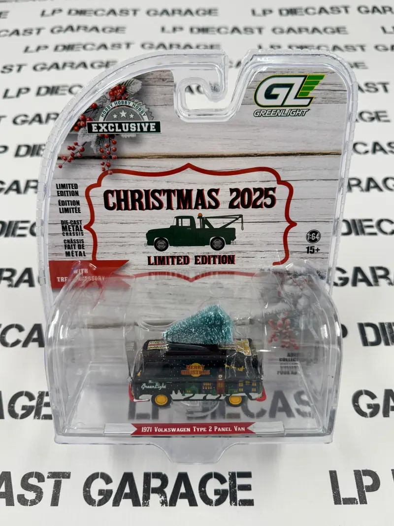 GREENLIGHT 1971 VW Type 2 Panel Van w/ Tree 1