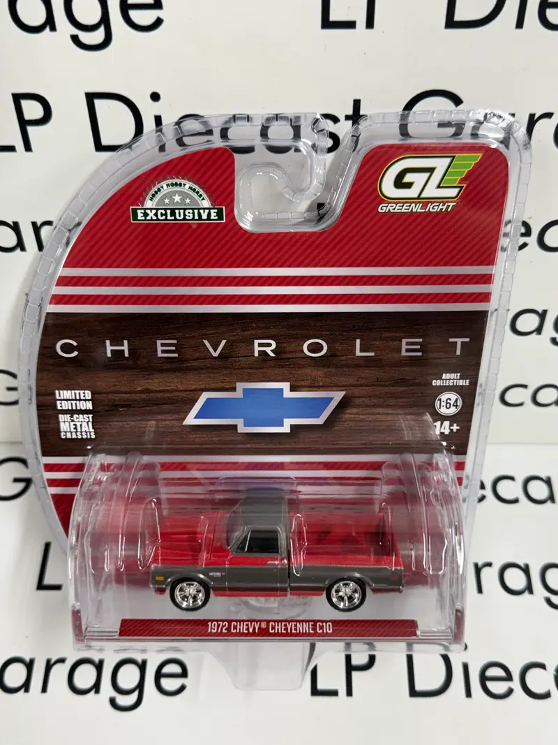 GREENLIGHT 1972 Chevrolet Cheyenne C10 Red Short Bed 1