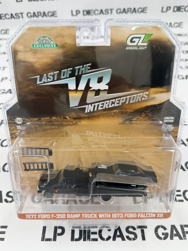 GREENLIGHT 1972 Ford F-350 Ramp Truck & Falcon XB V8 Interceptor 1