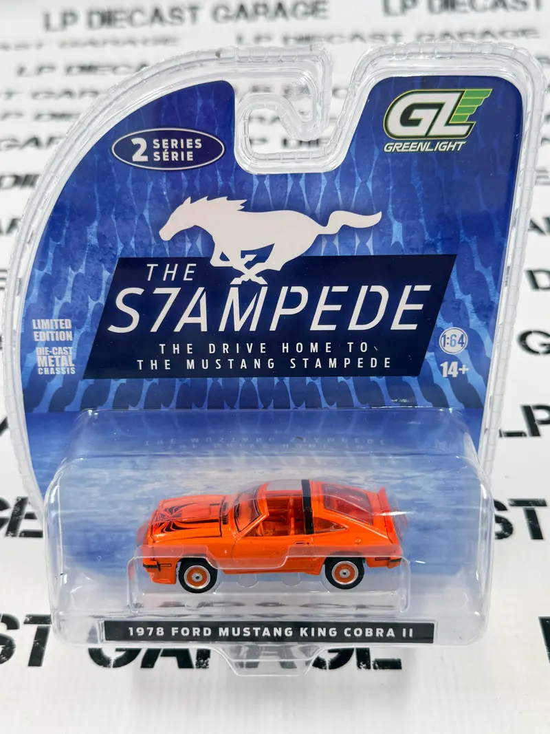 GREENLIGHT 1978 Ford Mustang King Cobra II Tangerine 1