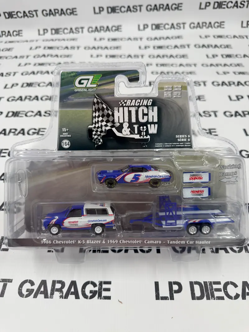 GREENLIGHT 1986 Chevy Blazer & 1969 Camaro Hendrick Cars 1