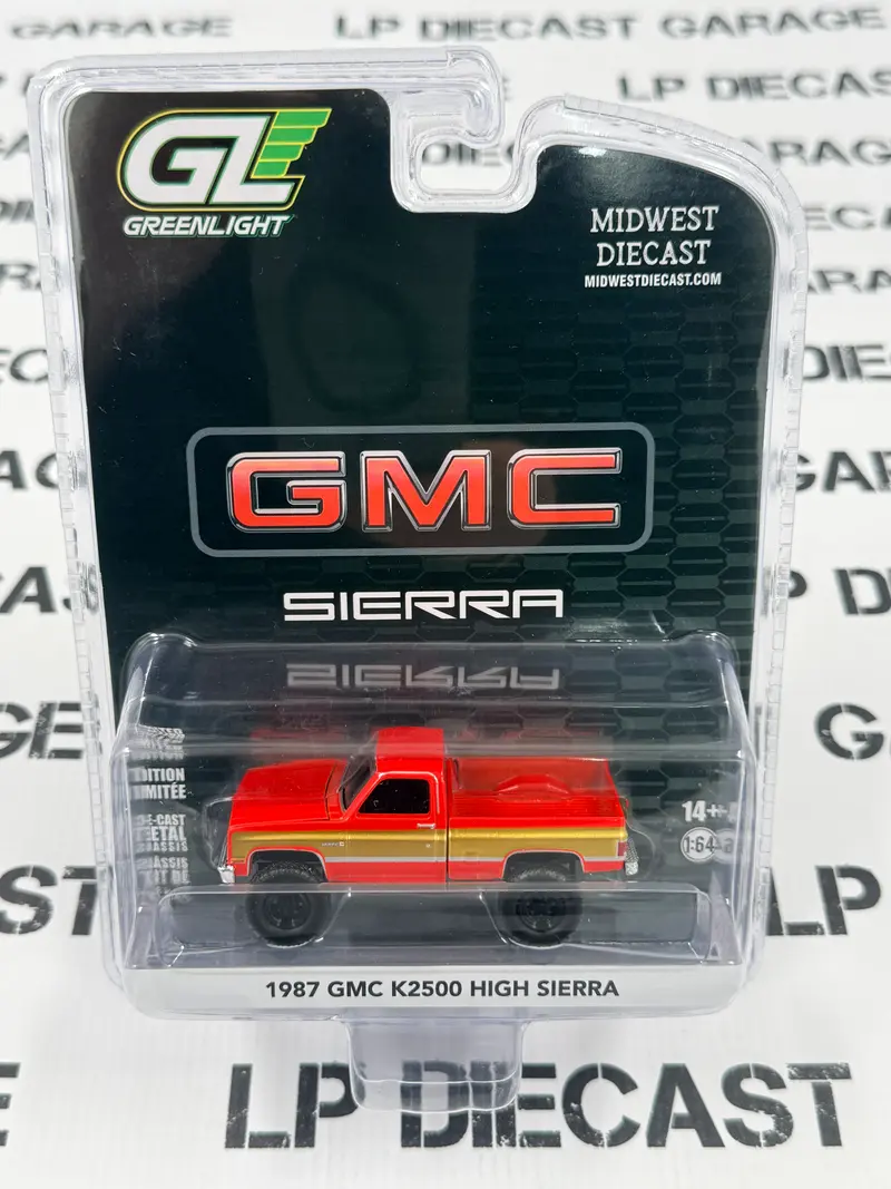 GREENLIGHT 1987 GMC K2500 High Sierra Red 1