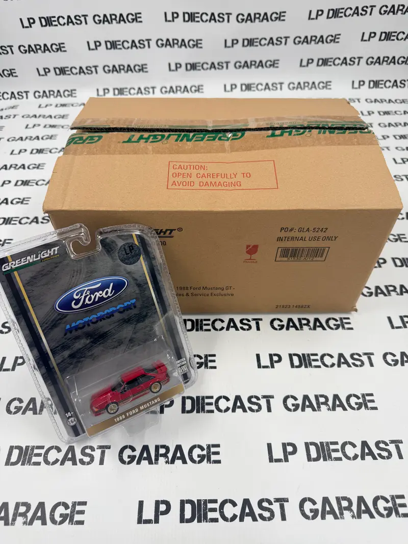 GREENLIGHT 1988 Ford Mustang SLN Red LP Exclusive 1