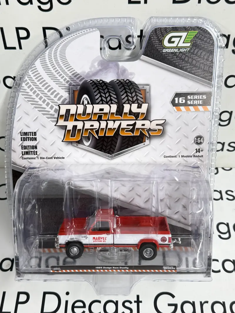 GREENLIGHT 1989 Dodge Ram Marvel Mystery Oil Red/White 1