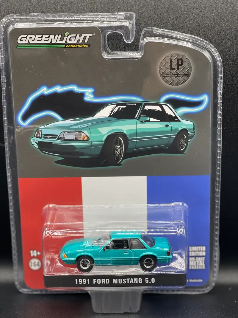 GREENLIGHT 1991 Ford Mustang 5.0 LX Calypso LP Exclusive 1