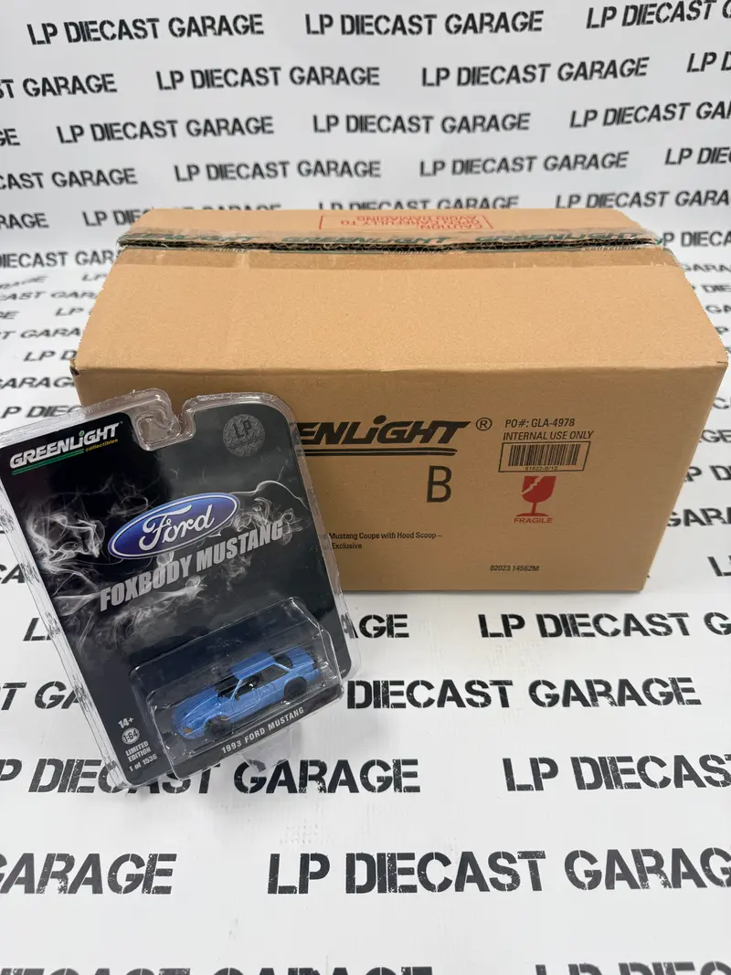 GREENLIGHT 1993 Ford Mustang LX Blue LP Exclusive 1