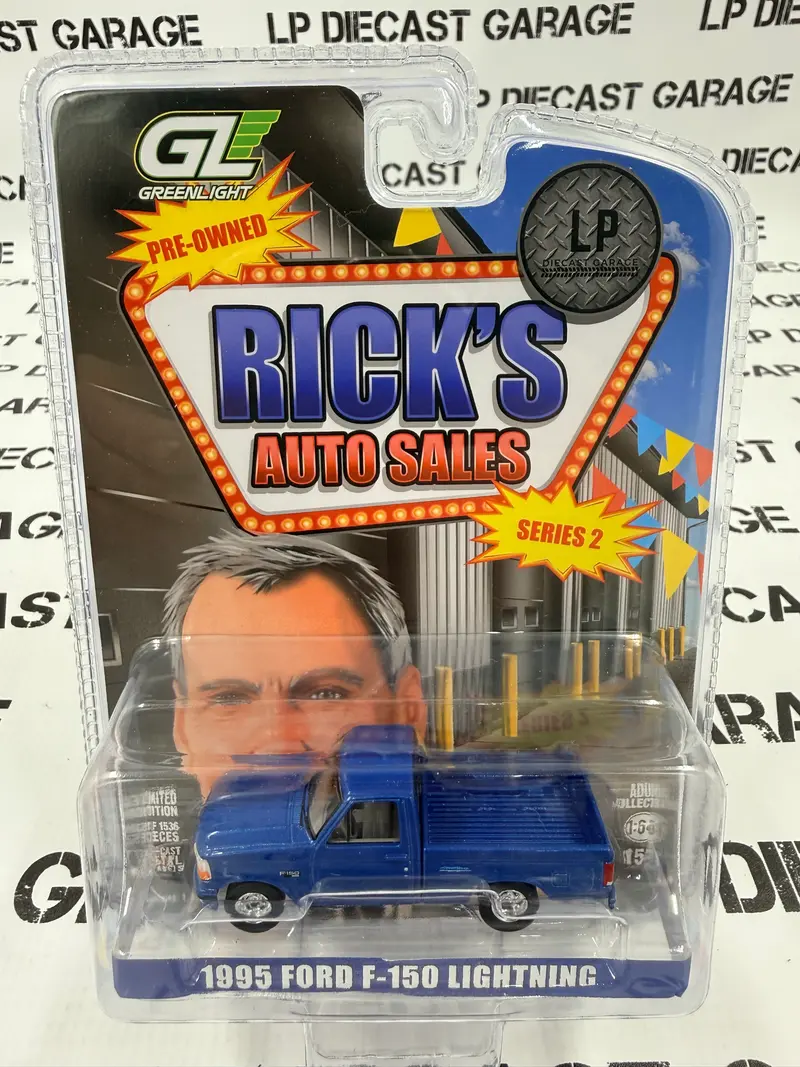 GREENLIGHT 1995 Ford F-150 Lightning Custom Blue LP Exclusive 1