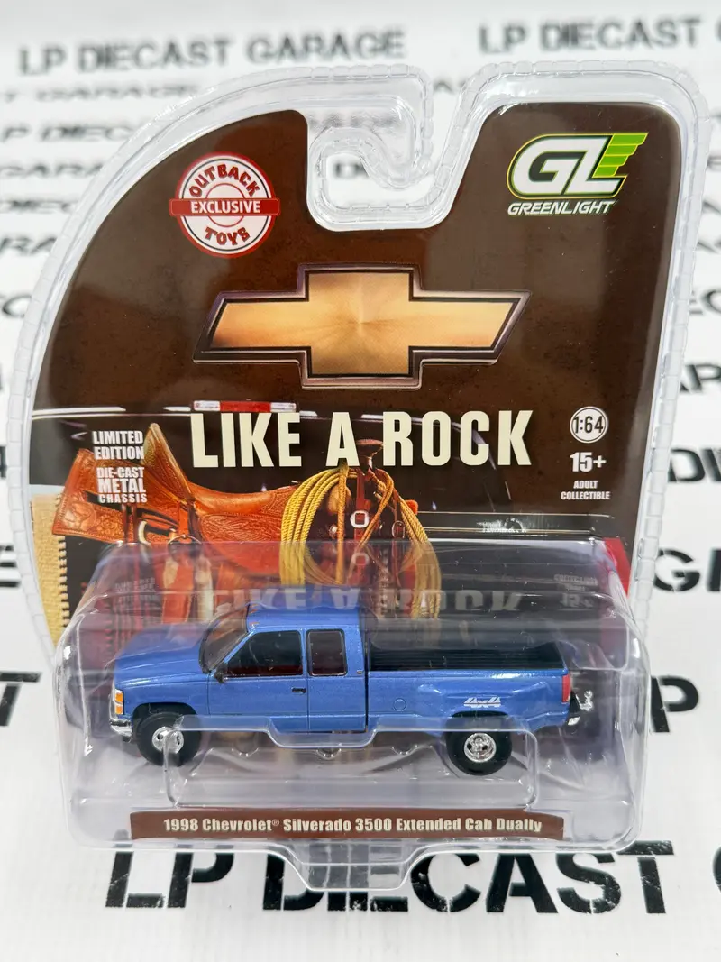 GREENLIGHT 1998 Chevrolet Silverado 3500 4x4 Blue 1
