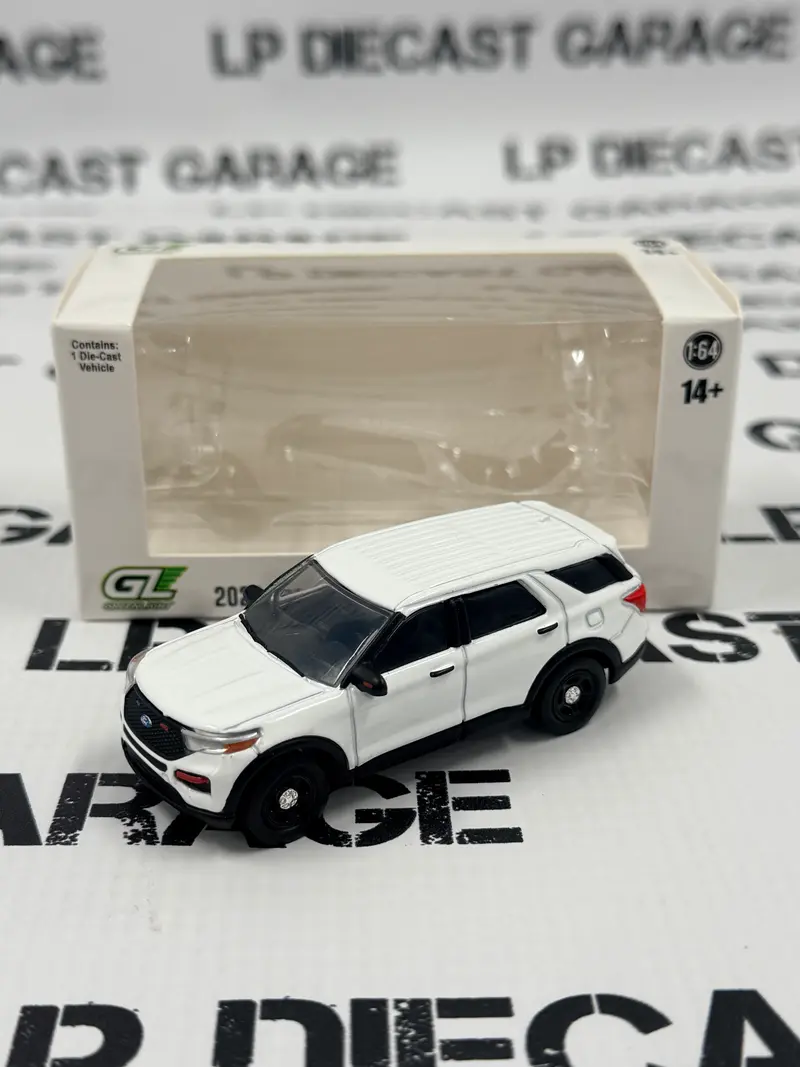 GREENLIGHT 2022 Ford Explorer Police Interceptor White 1