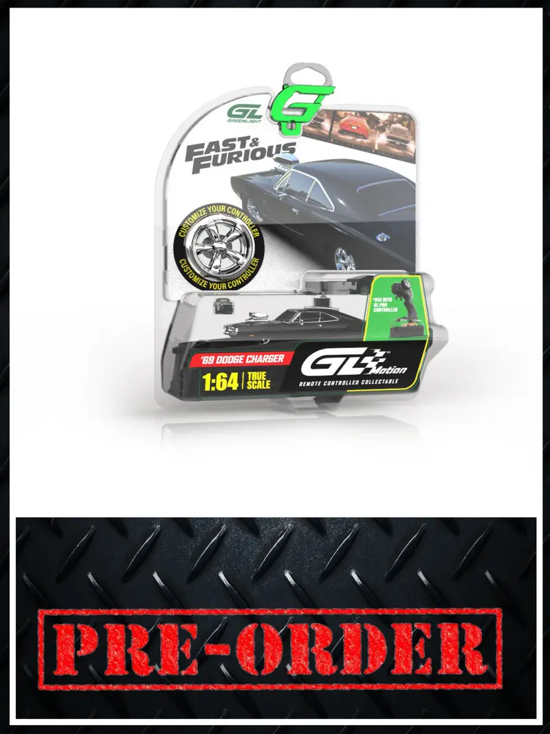 GREENLIGHT Motion '70 Dodge Charger The Fast & The Furious Car and Case 1