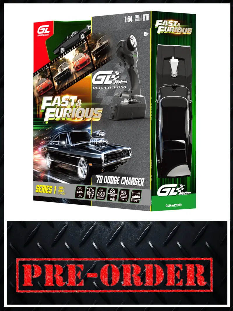 GREENLIGHT Motion '70 Dodge Charger The Fast & The Furious Combo Set 1
