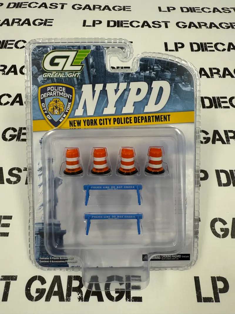 GREENLIGHT NYPD New York City Accessory Kit Road Block 1