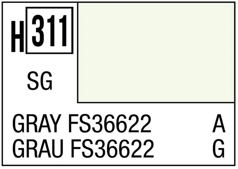 GREY SEMI-GLOSS FS36622 ml 10 Pz.6 - Gunze - GU0311