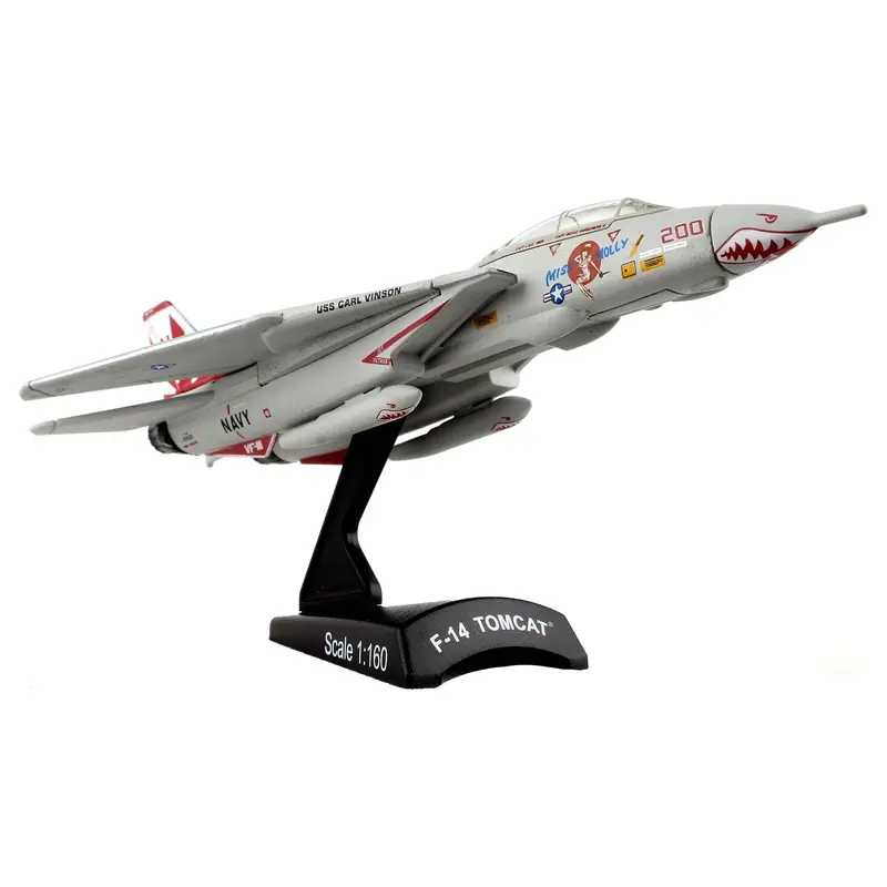 Grumman F-14 Tomcat Fighter Aircraft VF-111 Sundowners "Miss Molly" United States Navy  1/160 Diecast Model Airplane by Postage Stamp