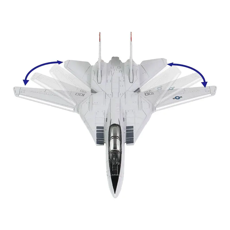Grumman F-14 Tomcat Fighter Aircraft "VF-41 Black Aces" and Section A of USS Enterprise (CVN-65) Aircraft Carrier Display Deck "Legendary F-14 Tomcat" Series 1/200 Diecast Model by Forces of Valor