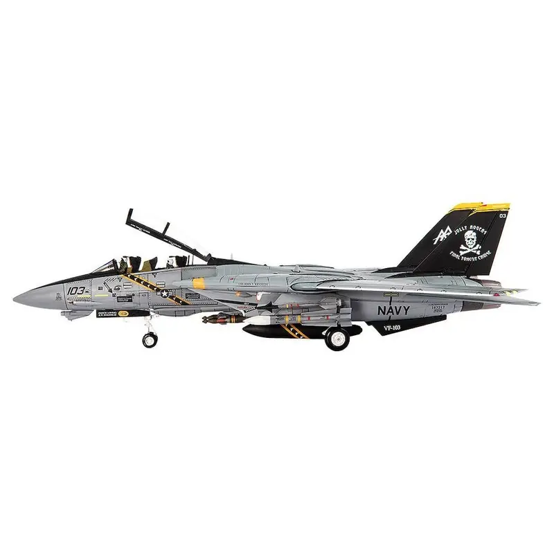 Grumman F-14B Tomcat Fighter Aircraft "VF-103 Jolly Rogers USS John F. Kennedy Final Tomcat Cruise" (2004) United States Navy 1/72 Die Cast Model by JC Wings