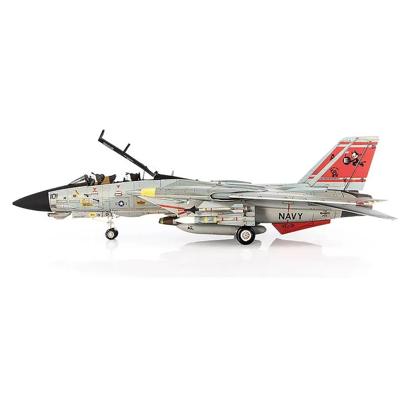Grumman F-14D Tomcat Fighter Aircraft "VF-31 Tomcatters USS Theodore Roosevelt The Last Flight" (2006) United States Navy 1/72 Diecast Model by JC Wings