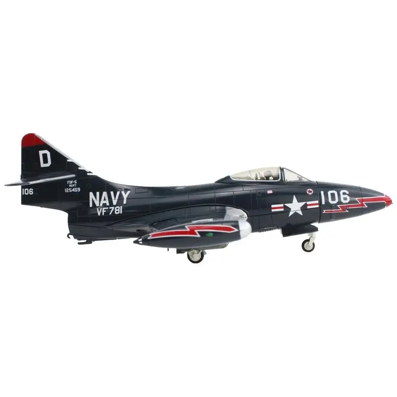 Grumman F9F-5 Panther Aircraft "Mig-15s Killer VF-781 Royce Williams" United States Navy "Air Power Series" 1/48 Diecast Model by Hobby Master