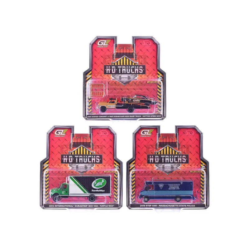 "H.D. Trucks" Series 26 Set of 3 pieces 1/64 Diecast Models by Greenlight