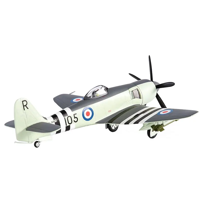 Hawker Sea Fury FB MK. II Fighter Aircraft "Royal Navy No. 804 Squadron FAA HMS Glory Korean War" (1951) 1/72 Diecast Model by JC Wings
