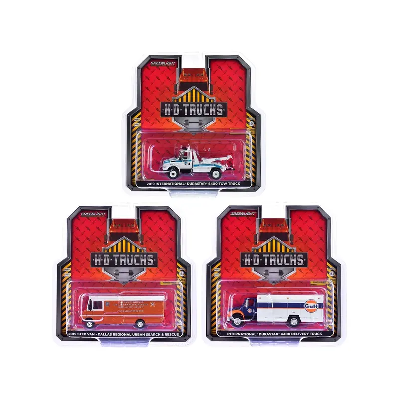 "Heavy Duty H.D. Trucks" Set of 3 pieces Series 25 1/64 Diecast Models by Greenlight