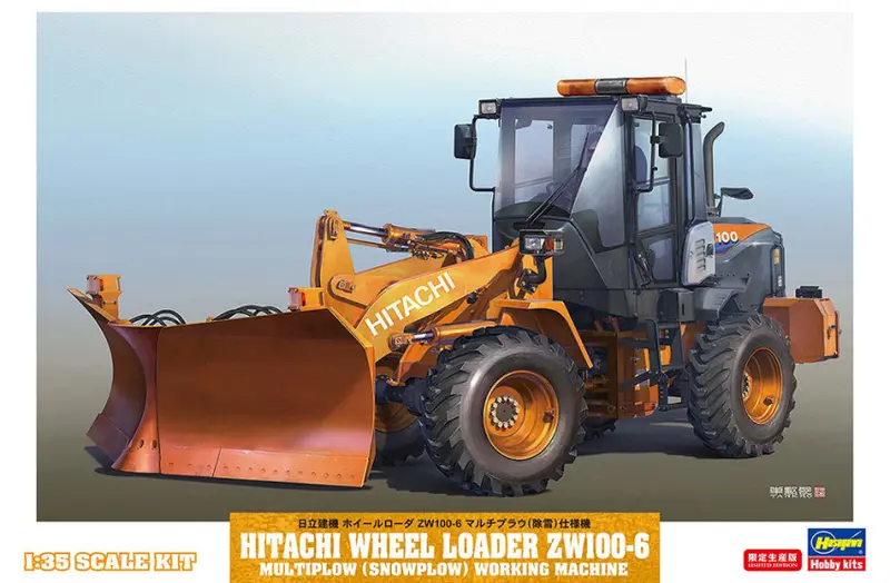 HITACHI RADLADER ZW-100-6 CON SPAZZANEVE KIT 1