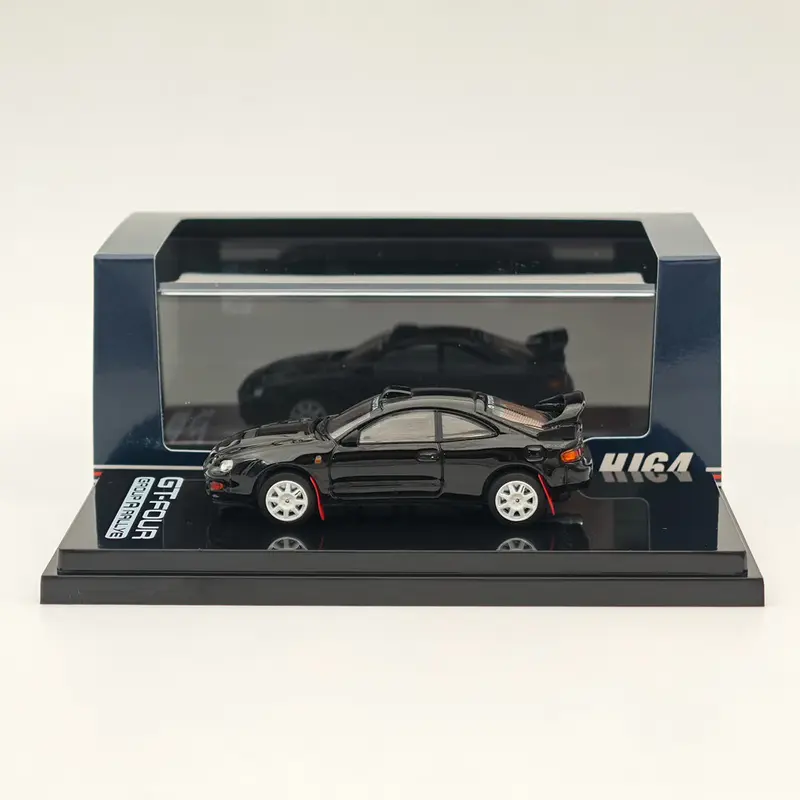 Hobby Japan 1/64 CELICA GT-FOUR WRC Edition ST205 Customized Ver 8 Spokes HJ641064CBK Black Diecast Models Car Collection