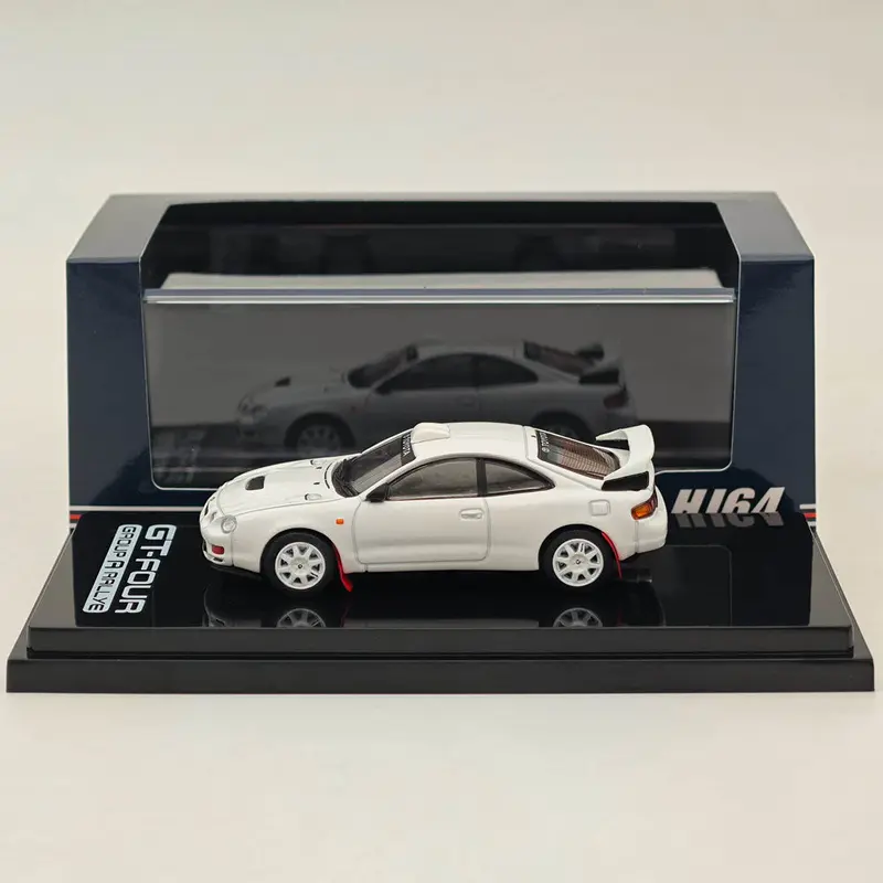 Hobby Japan 1/64 CELICA GT-FOUR WRC Edition (ST205) Customized Version / 8 Spokes Wheel HJ641064CW White Diecast Models Car Collection