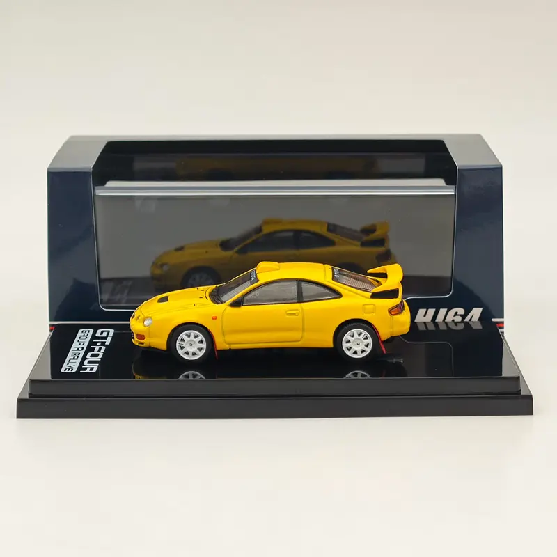 Hobby Japan 1/64 CELICA GT-FOUR WRC Edition (ST205) Customized Version / 8 Spokes Wheel HJ641064CY Yellow Diecast Models Car Collection