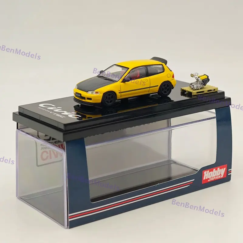 Hobby Japan 1/64 (EG6)  JDM Style With Engine Display Model HJ642017AY