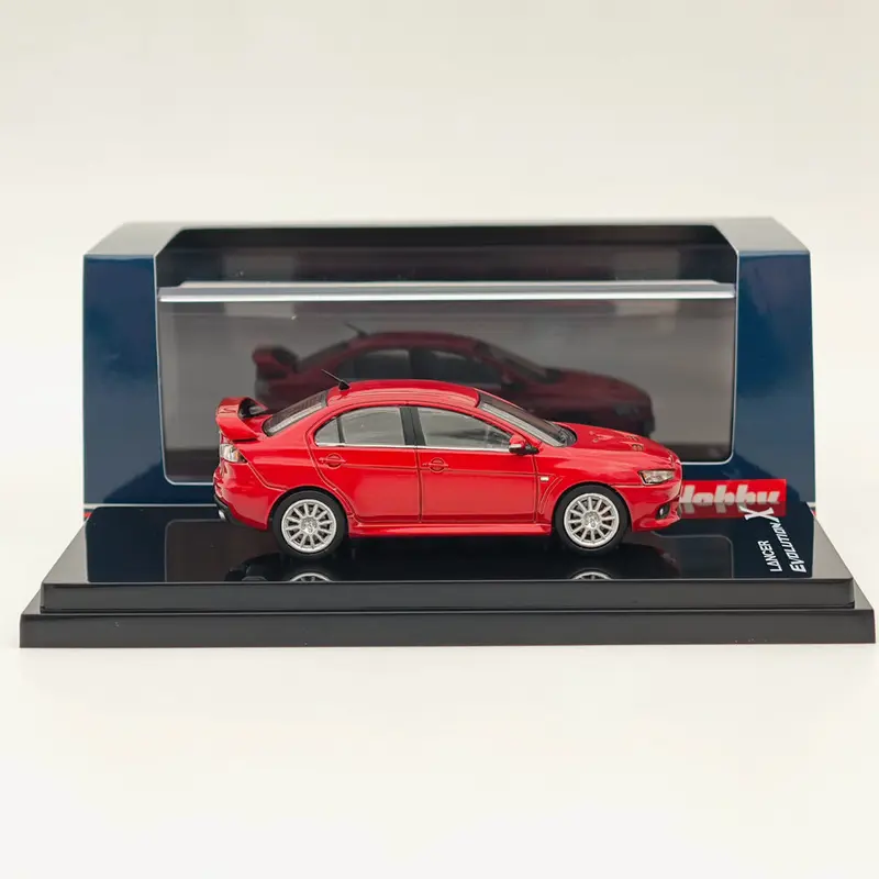 Hobby Japan 1/64 Lancer Evolution X Phantom Red Metallic HJ641053AR Diecast Model Car Limited Collection