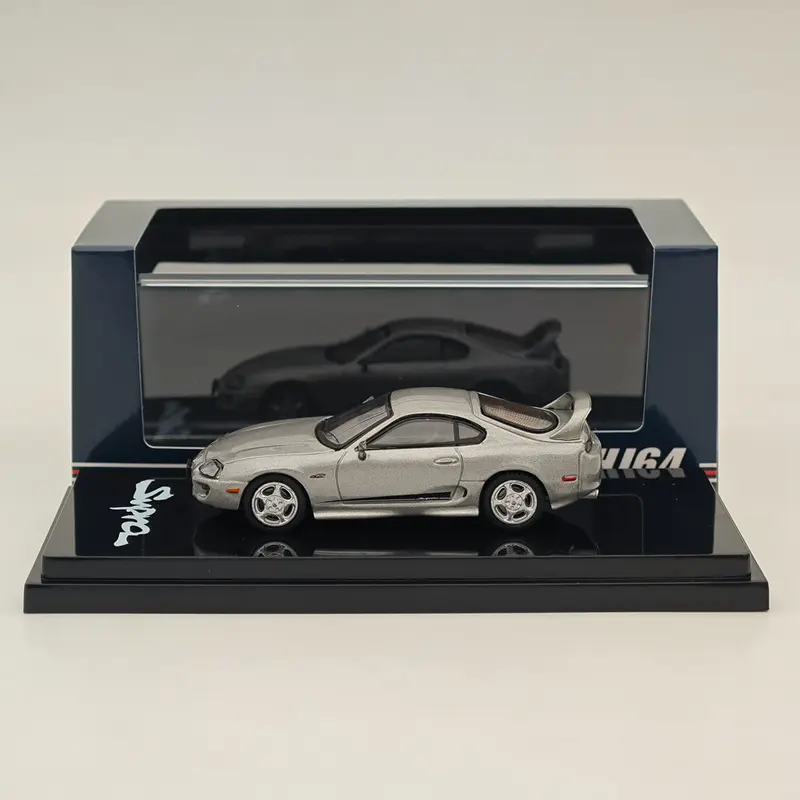 Hobby Japan 1/64 SUPRA RZ JZA80 GENUINE CUSTOMIZED VER with ActiveSpoiler HJ643042S Diecast Models Car Collection
