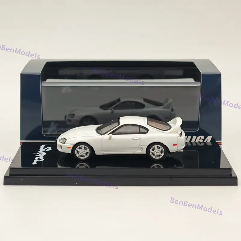 Hobby Japan 1/64 SUPRA RZ JZA80 with Active Spoiler Parts White Diecast