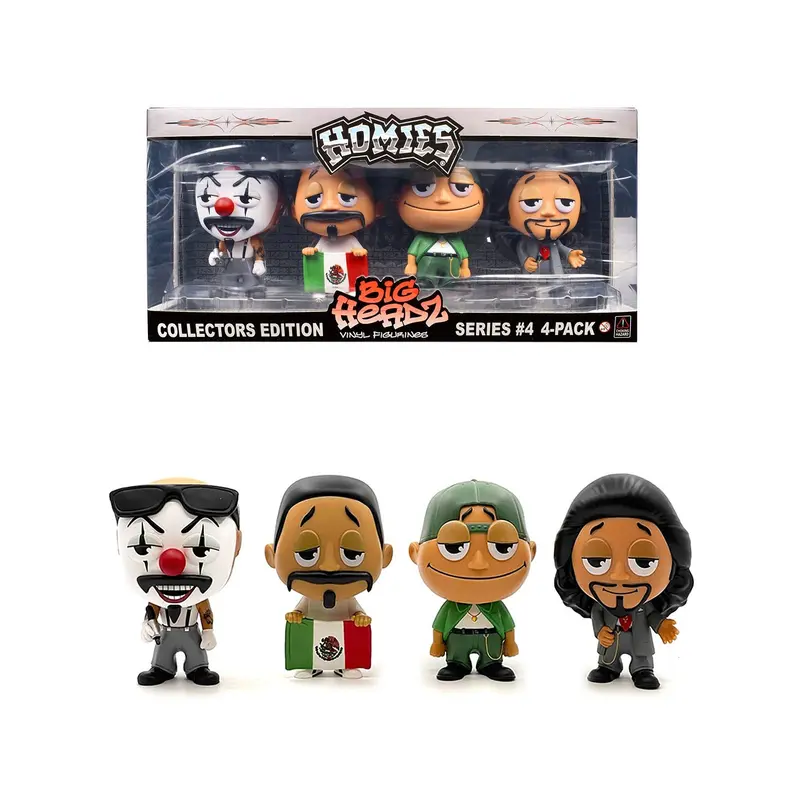 "Homies Big Headz" Series 4 Collector's Edition 4-Pack of Figures by Homies