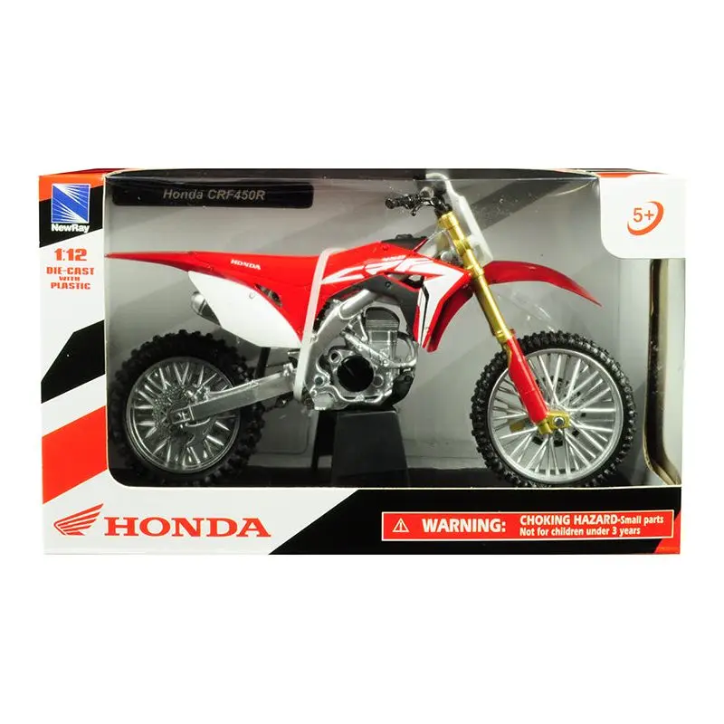 Honda CRF450R Red 1/12 Diecast Motorcycle Model by New Ray