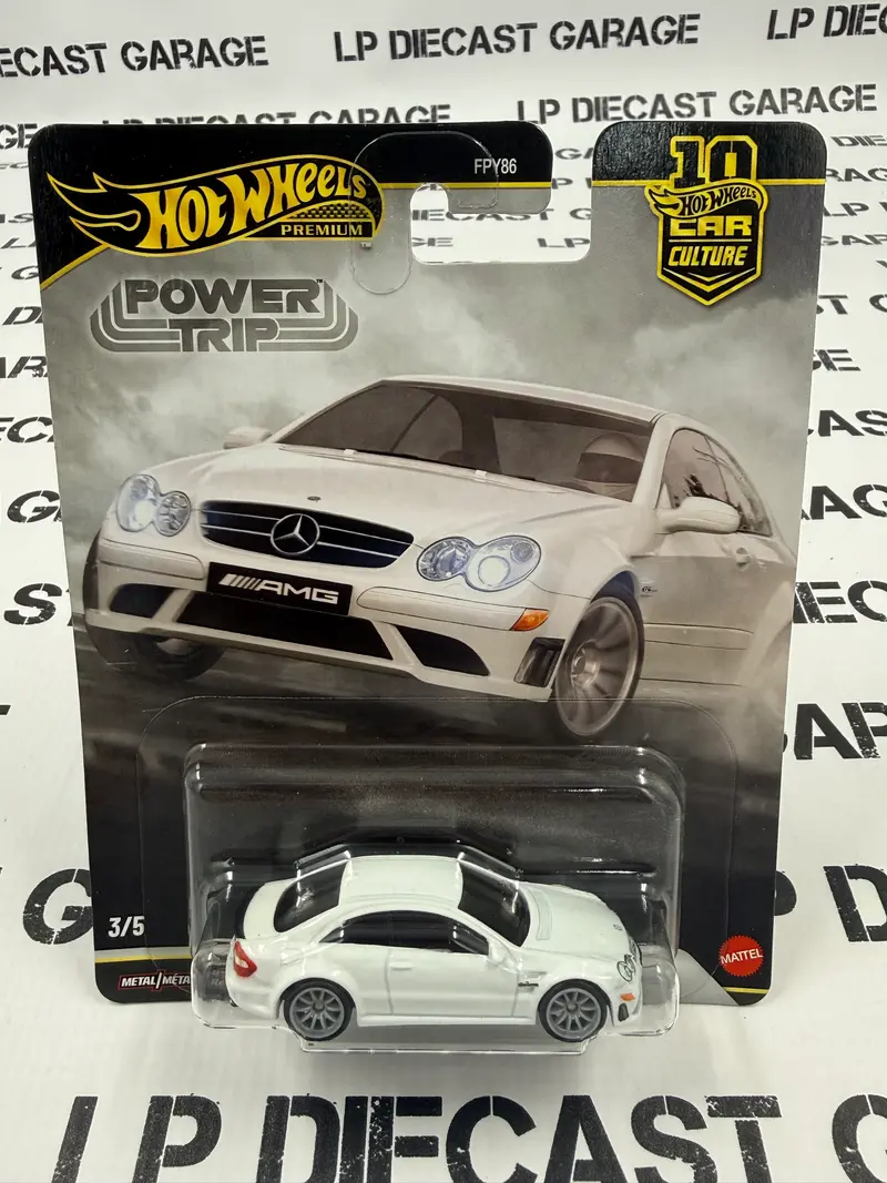 HOT WHEELS '08 Mercedes Benz CLK 63 AMG White Power Trip 1