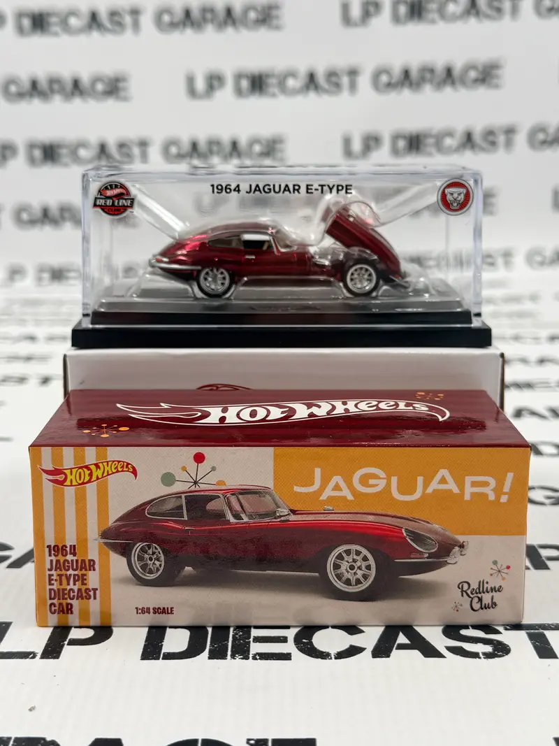 HOT WHEELS 1964 Jaguar E-Type Red RLC Collectors 1