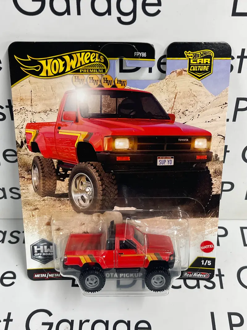 HOT WHEELS 1987 Toyota Pick Up Truck Red 1