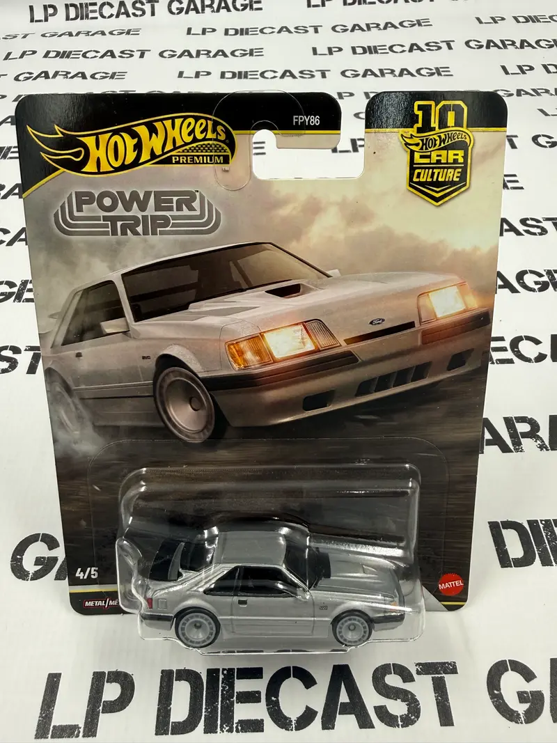 HOT WHEELS '84 Ford Mustang SVO Silver Power Trip 1