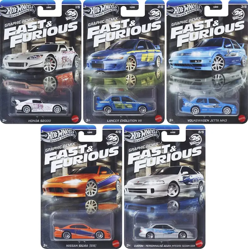 HOT WHEELS FAST AND FURIOUS GRAPHIC REMIX SET